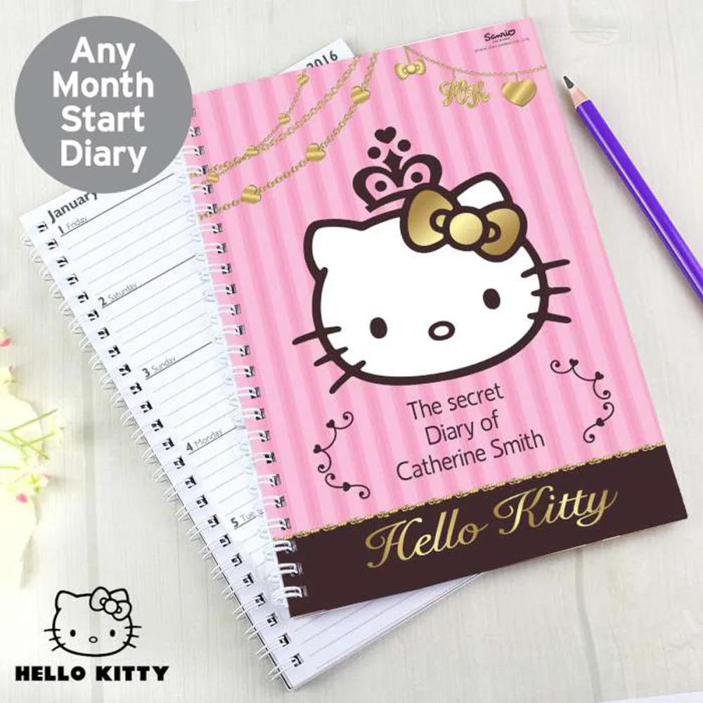 Personalised Hello Kitty Chic A5 Diary Extra Image 1