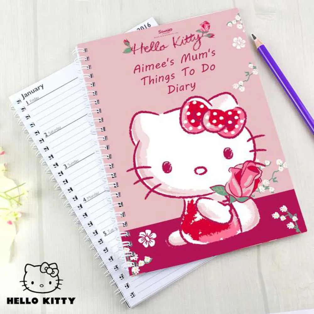 Personalised Hello Kitty Cherry Bloom A5 Diary Extra Image 1