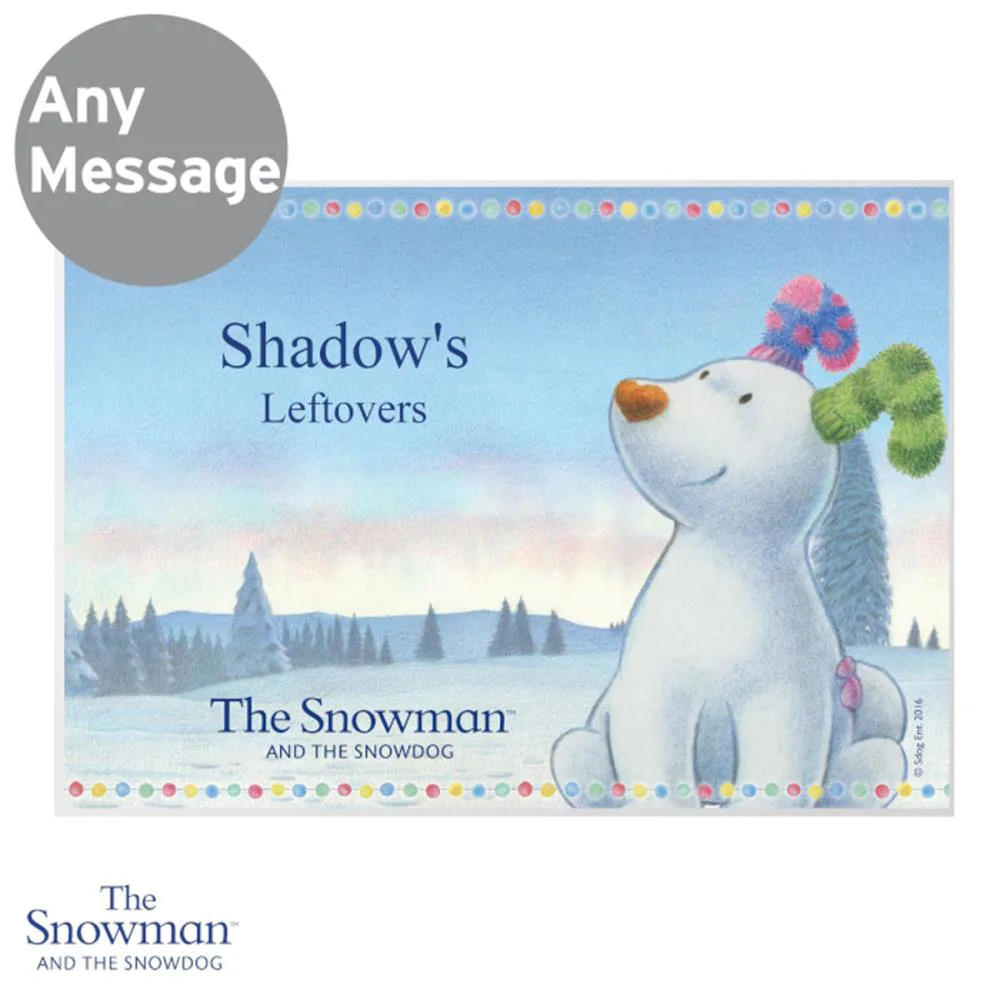 Personalised The Snowdog Pet Placemat Extra Image 1