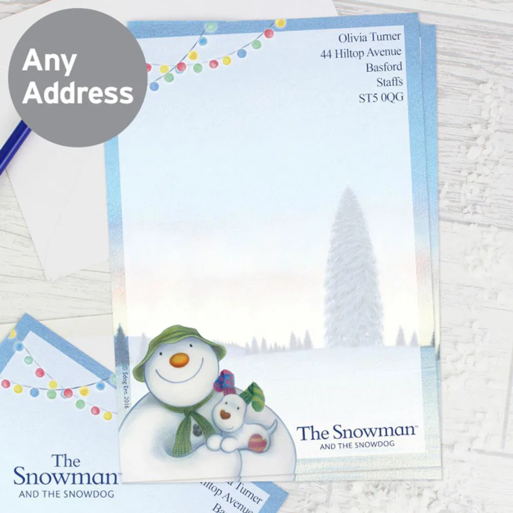Personalised The Snowman & The Snowdog Stationery Set Extra Image 1