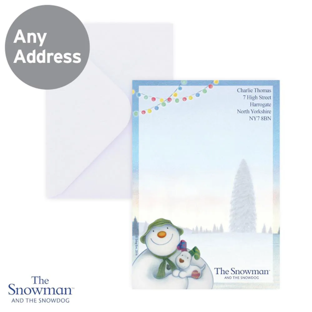 Personalised The Snowman & The Snowdog Stationery Set Extra Image 3