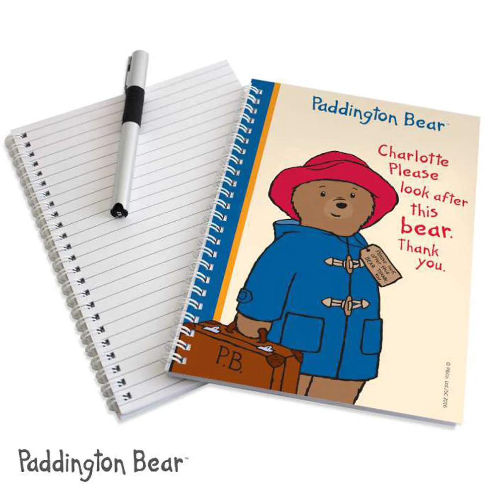 Personalised A5 Paddington Bear Look After Me Notebook Extra Image 2
