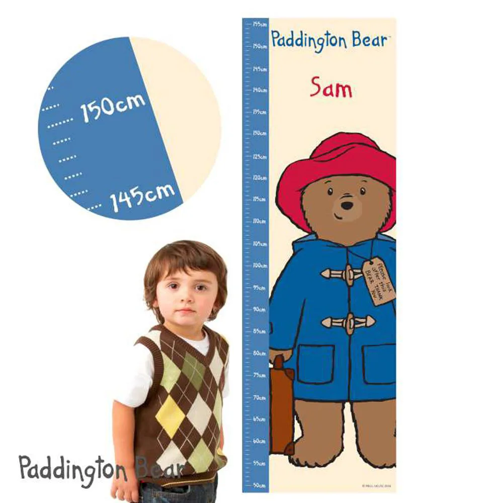 Personalised Paddington Bear Vinyl Height Chart Extra Image 2