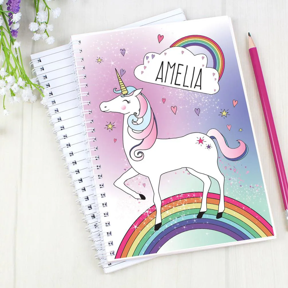 Personalised Unicorn A5 Notebook Extra Image 2