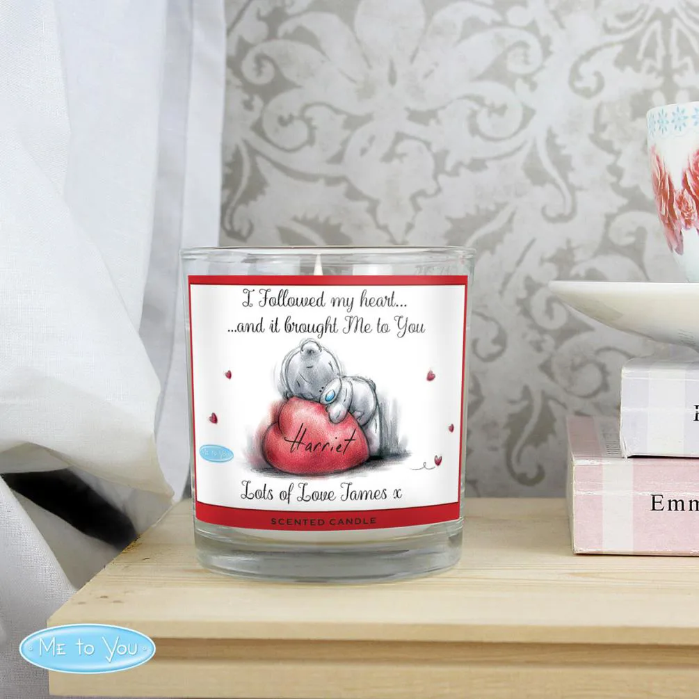 Personalised Me to You Bear Heart Scented Jar Candle Extra Image 2