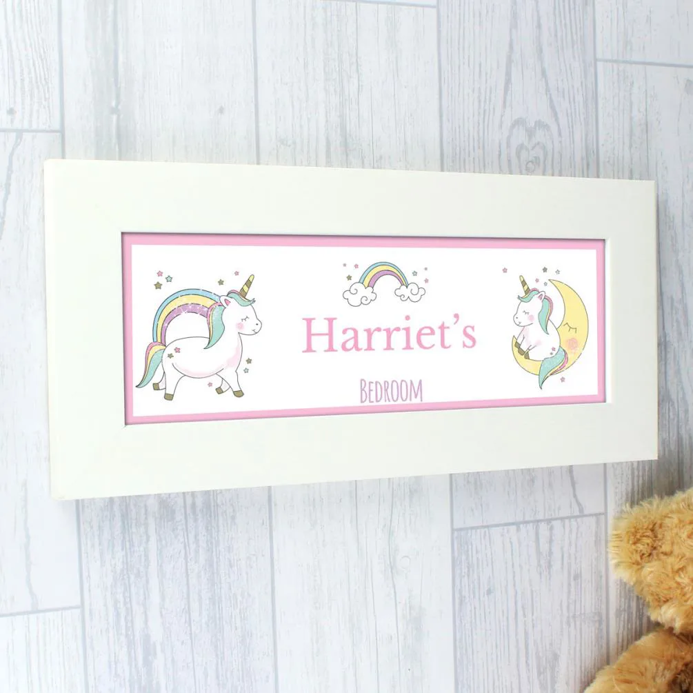 Personalised Baby Unicorn Name Frame Extra Image 3