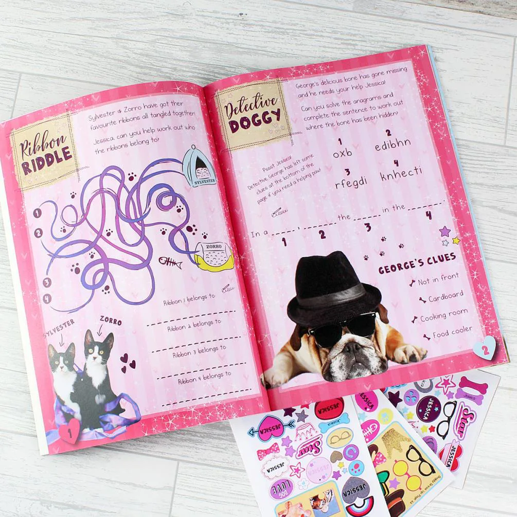 Personalised Rachael Hale Adorable Animals Activity Book with Stickers Extra Image 3