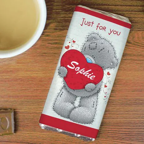 Personalised Me to You Bear Love Heart 100g Chocolate Bar Extra Image 2