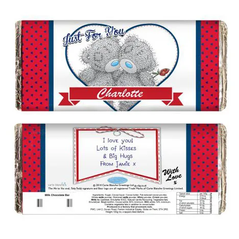 Personalised Me to You Love Heart Couple 100g Chocolate Bar Extra Image 2