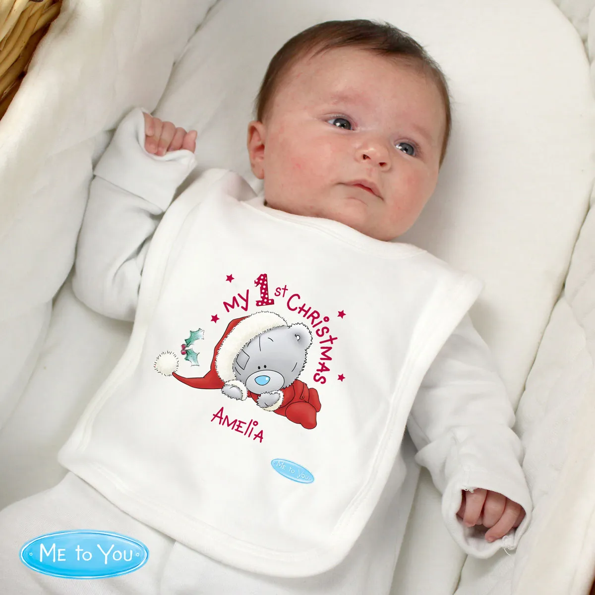Personalised Tiny Tatty Teddy My 1st Christmas Bib Extra Image 1