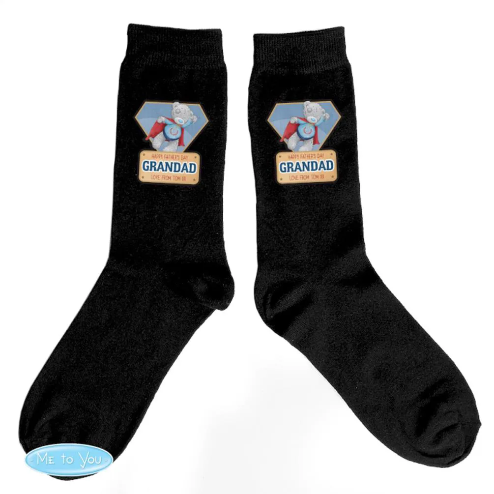 Personalised Me to You Super Hero Mens Socks Extra Image 1