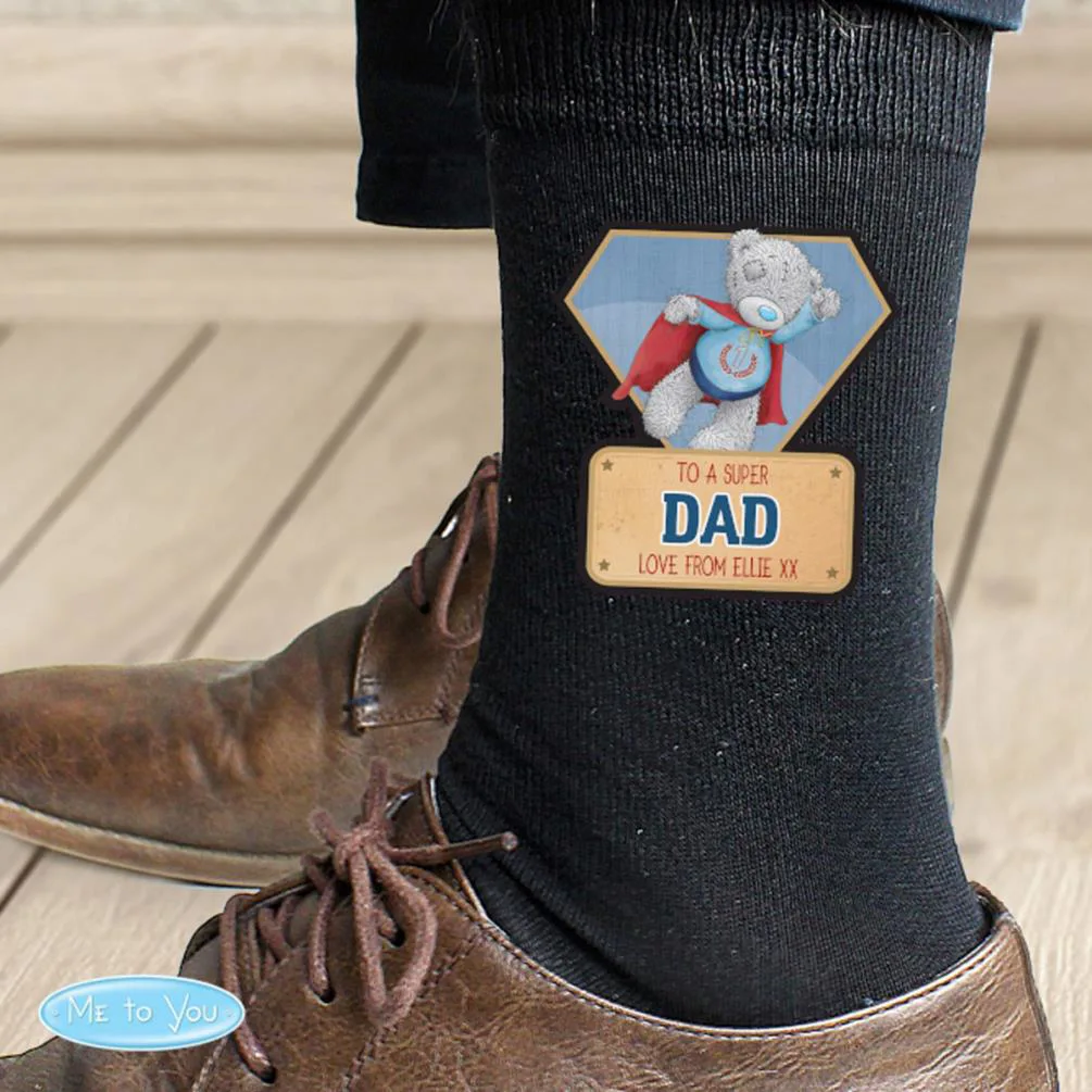 Personalised Me to You Super Hero Mens Socks Extra Image 2