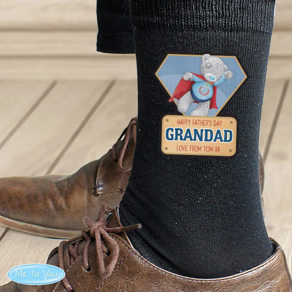 Personalised Me to You Super Hero Mens Socks Extra Image 3