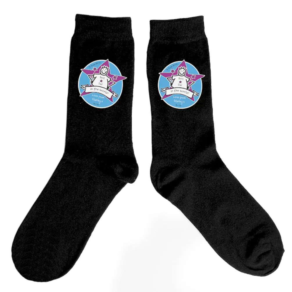 Personalised Purple Ronnie Mens Socks Extra Image 1