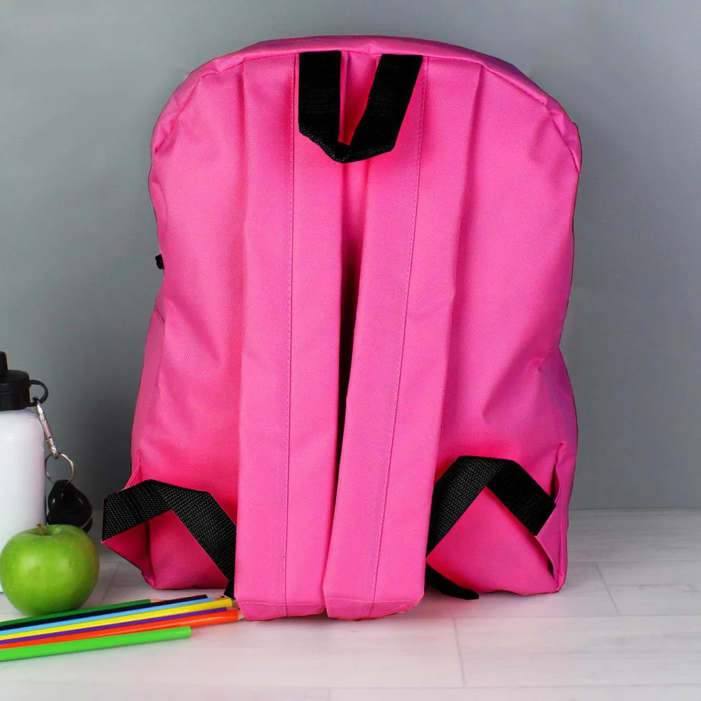 Personalised Fairy Princess Pink Backpack Extra Image 3