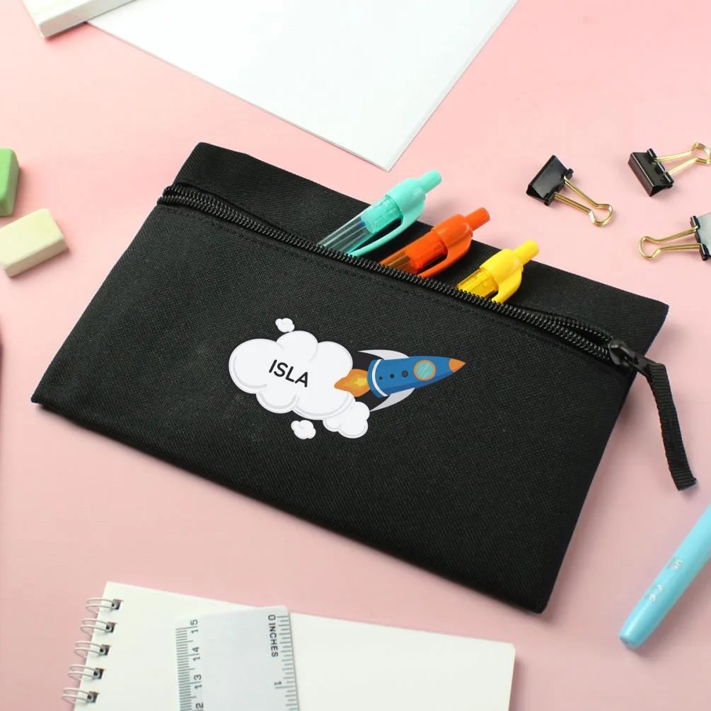 Personalised Space Rocket Pencil Case Extra Image 2