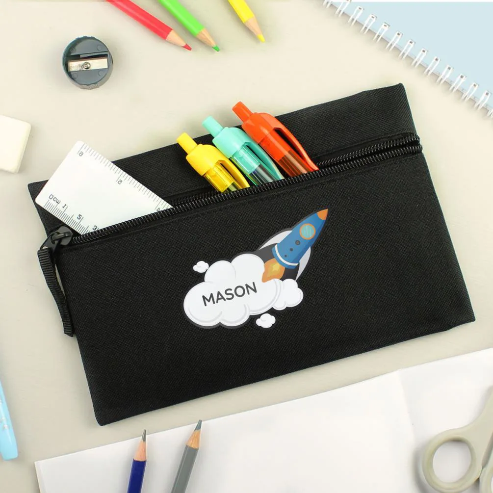 Personalised Space Rocket Pencil Case Extra Image 3