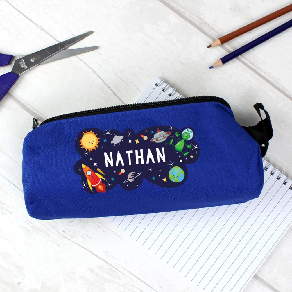 Personalised Space Blue Pencil Case Extra Image 1