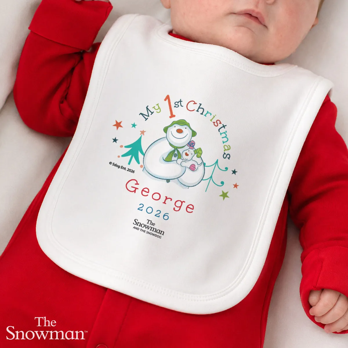 Personalised The Snowman My 1st Christmas Bib Extra Image 3