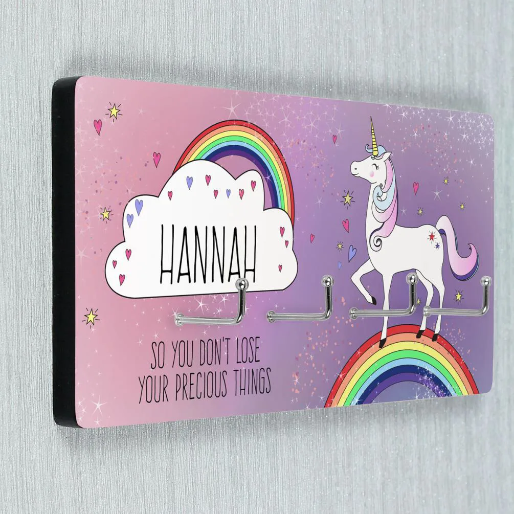 Personalised Unicorn Jewellery Hooks Plaque Extra Image 1
