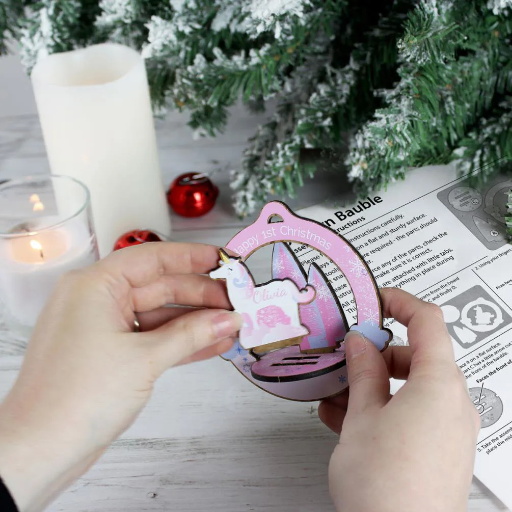 Personalised Make Your Own Unicorn 3D Decoration Kit Extra Image 2