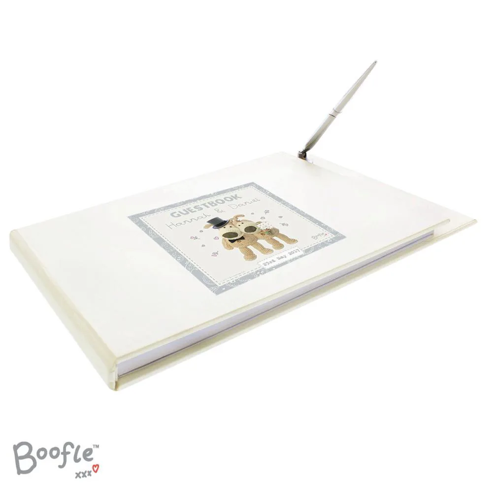 Personalised Boofle Wedding Hardback Guest Book & Pen Extra Image 2