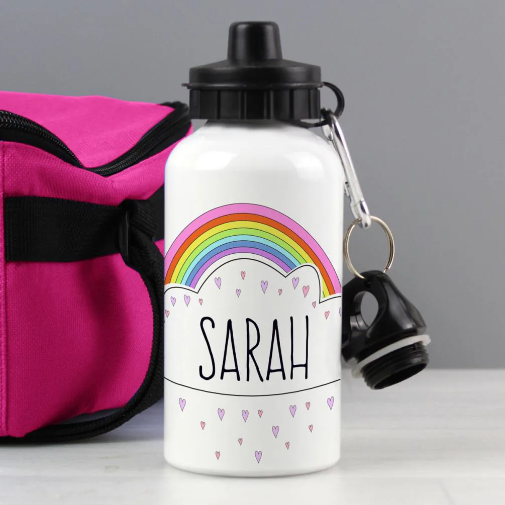 Personalised Rainbow 400ml Drinks Bottle Extra Image 2