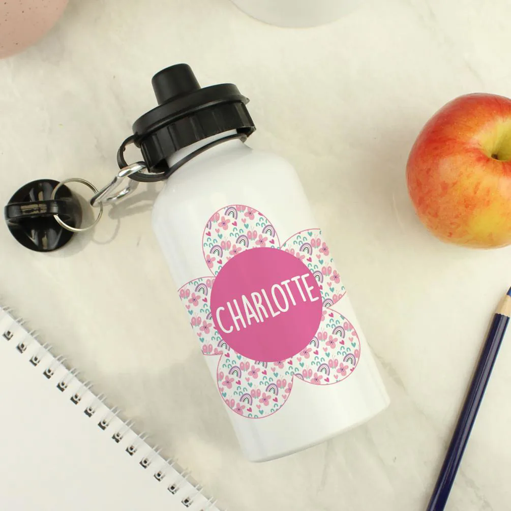 Personalised Flower Drinks Bottle Extra Image 1