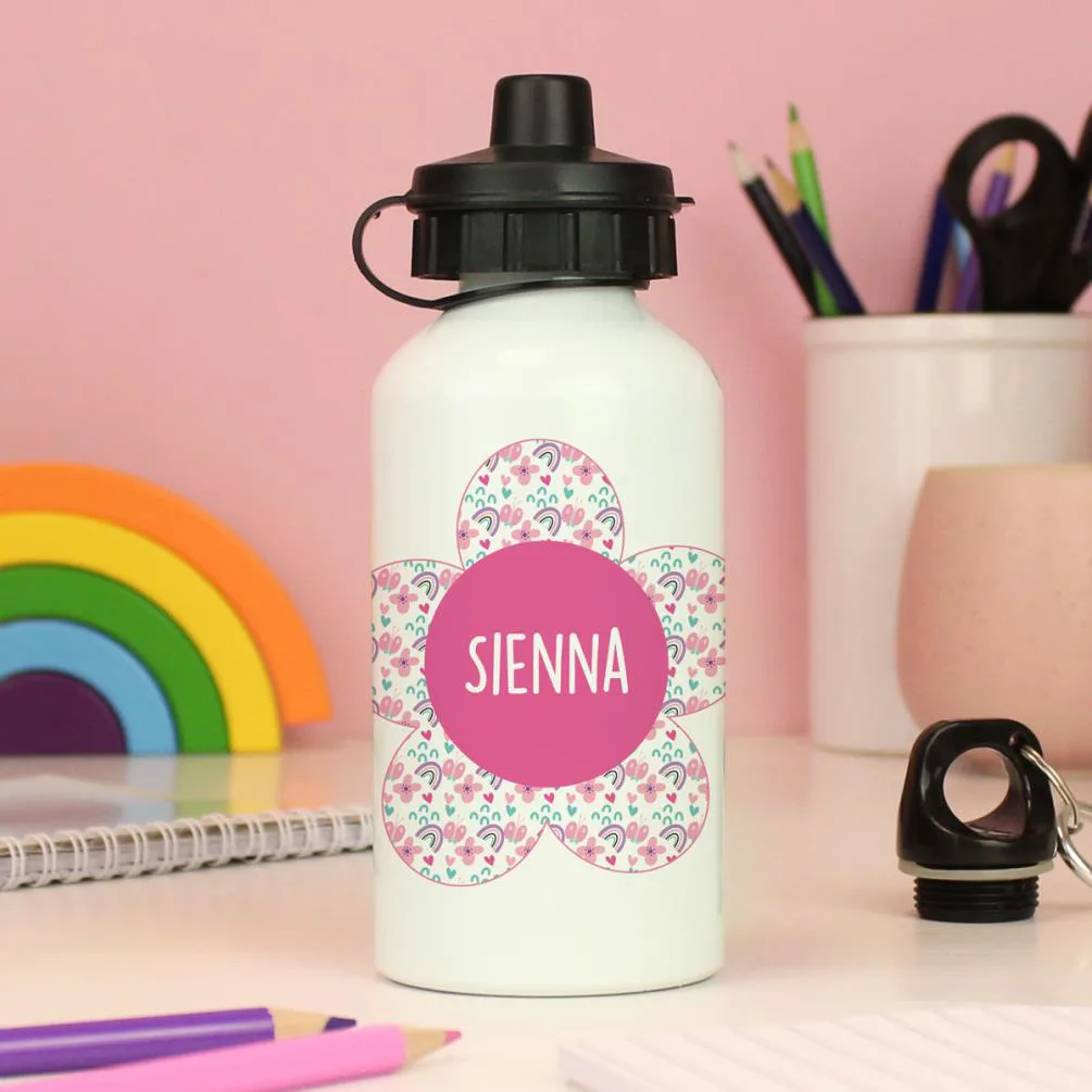 Personalised Flower Drinks Bottle Extra Image 2