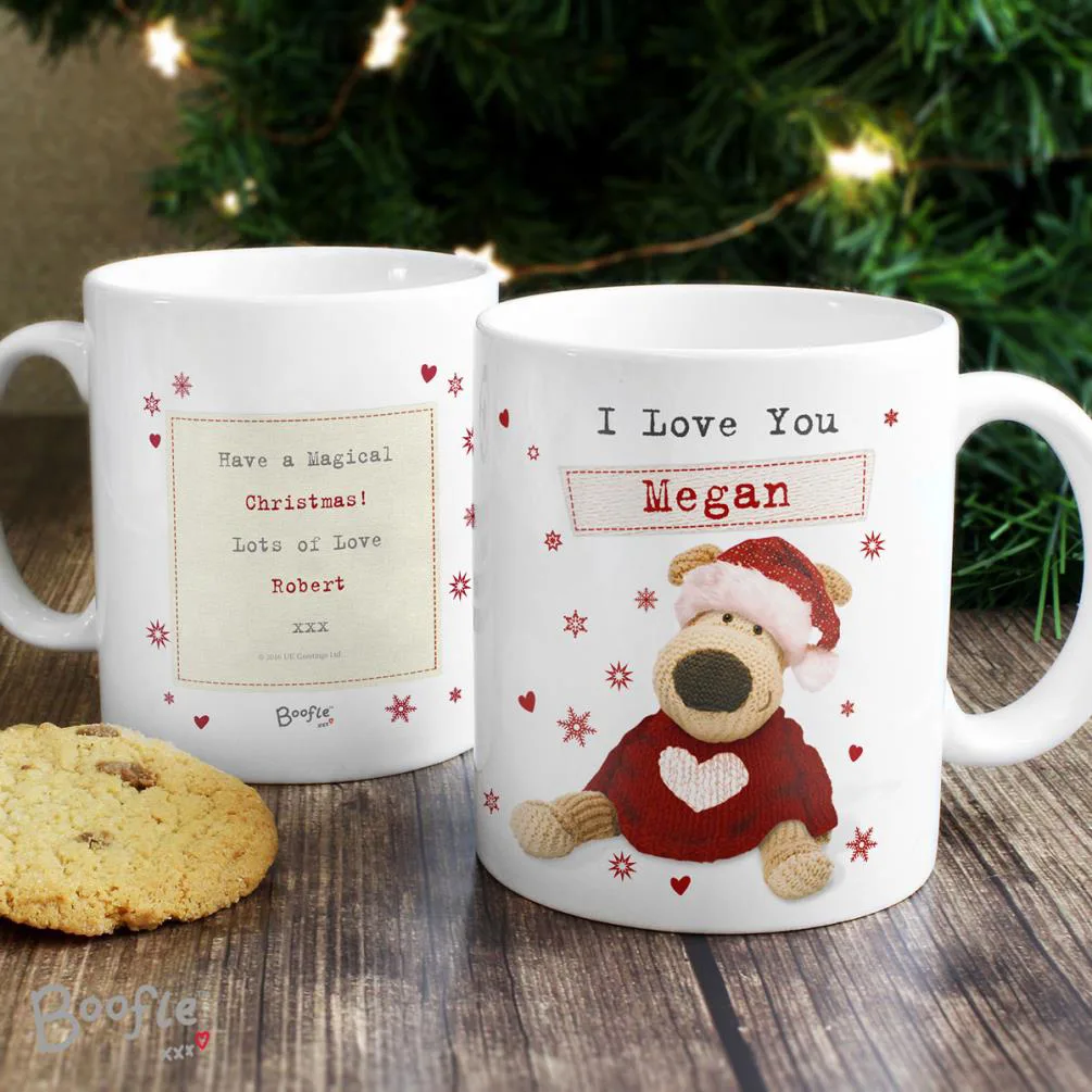 Personalised Boofle Christmas Love Mug Extra Image 1