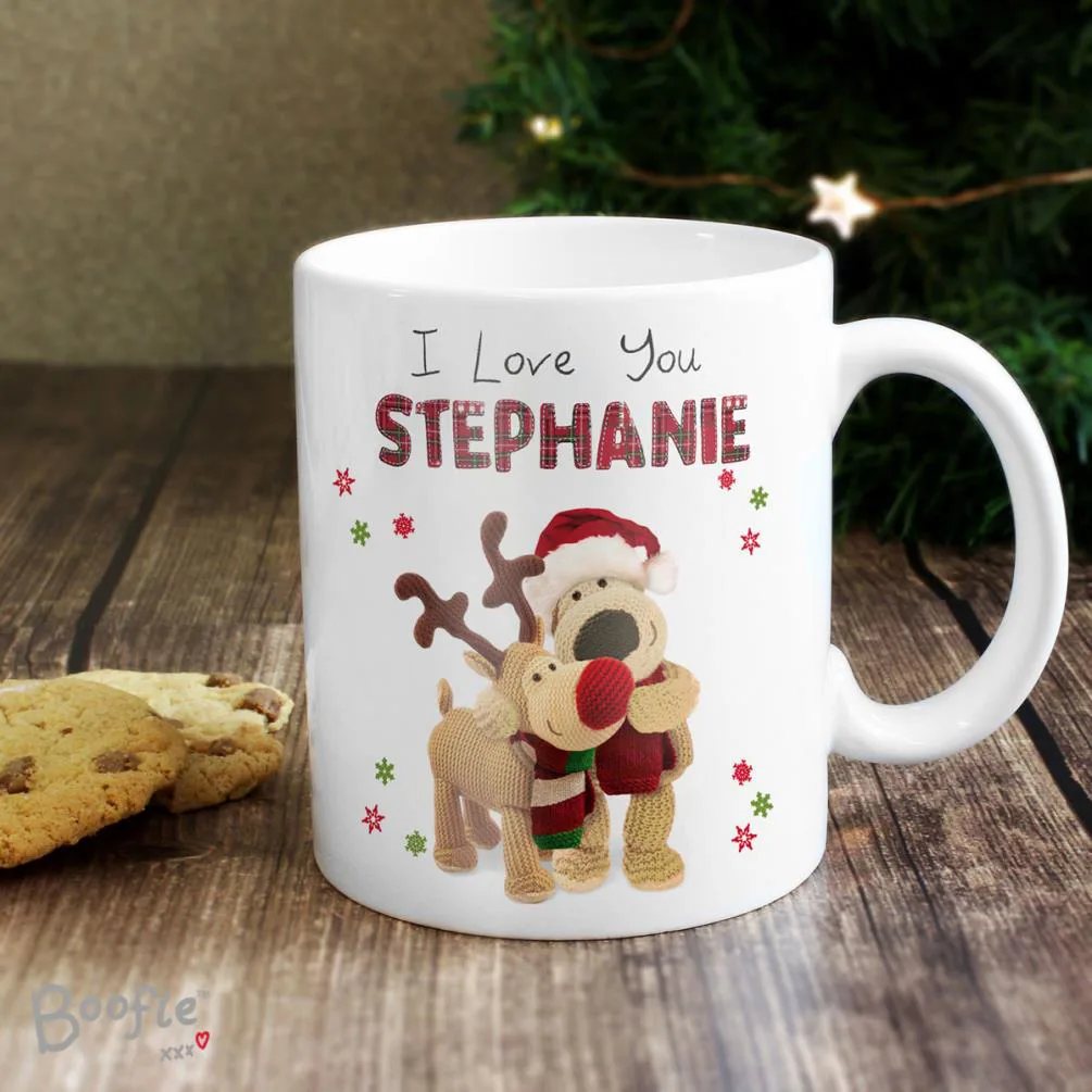 Personalised Boofle Christmas Reindeer Mug Extra Image 3
