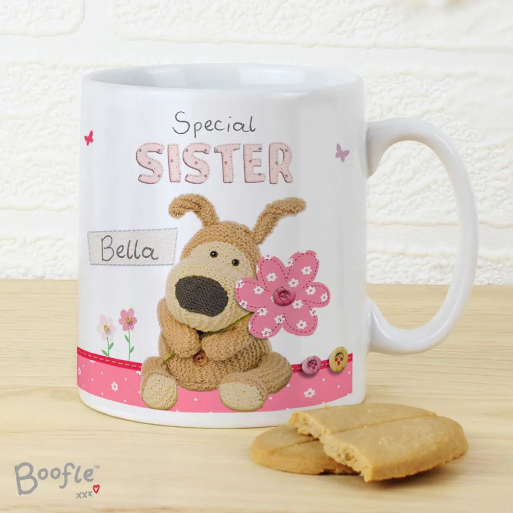 Personalised Boofle Flowers Mug Extra Image 1