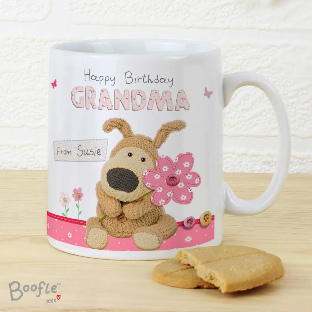 Personalised Boofle Flowers Mug Extra Image 3
