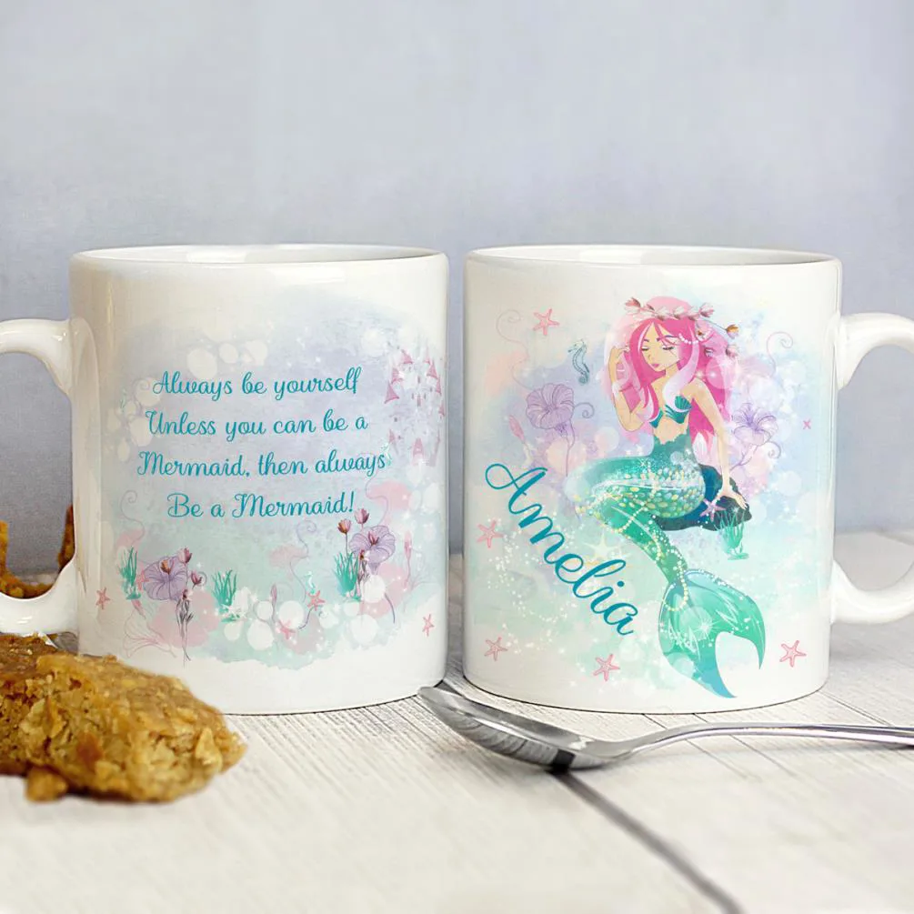 Personalised Mermaid Ceramic Mug Extra Image 2