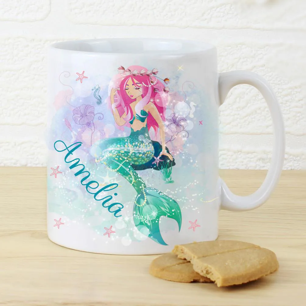 Personalised Mermaid Ceramic Mug Extra Image 3