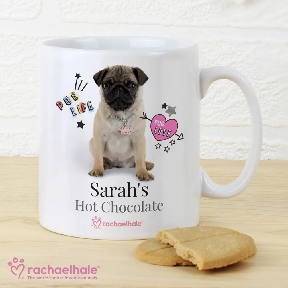 Personalised Rachael Hale Doodle Pug Mug Extra Image 1