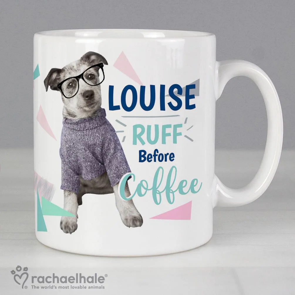 Personalised Rachael Hale Ruff Before Coffee Dog Mug Extra Image 2
