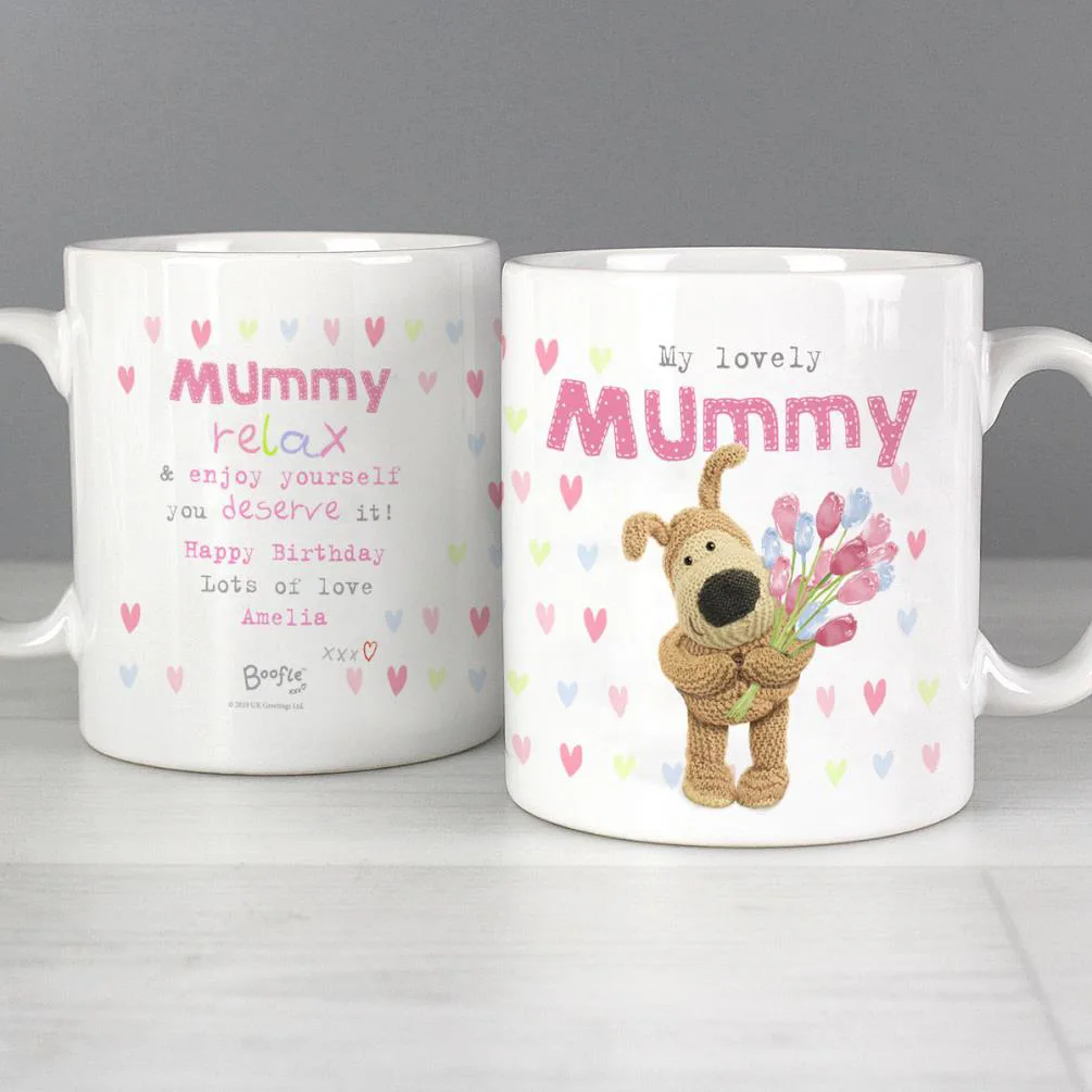 Personalised Boofle Flowers Mug Extra Image 2