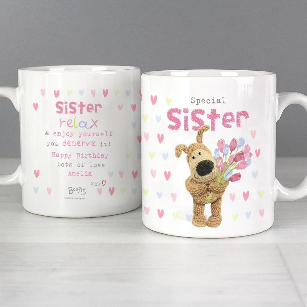 Personalised Boofle Flowers Mug Extra Image 3