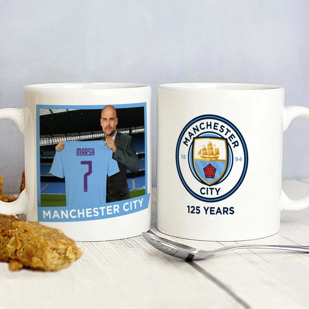 Personalised Manchester City FC Manager Mug Extra Image 2