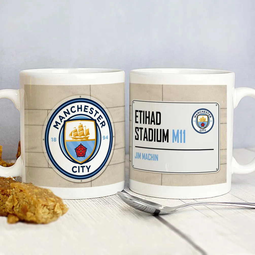 Personalised Manchester City FC Street Sign Mug Extra Image 3