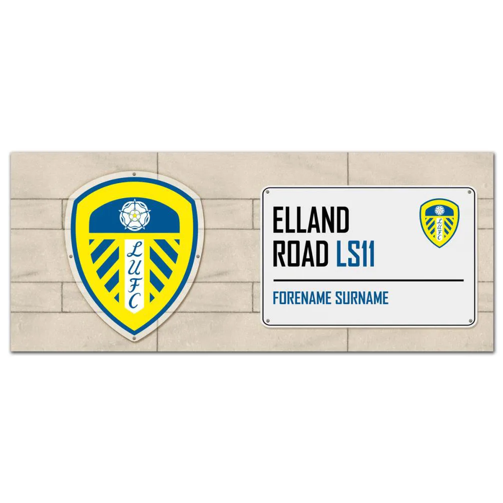 Personalised Leeds United FC Street Sign Mug Extra Image 1