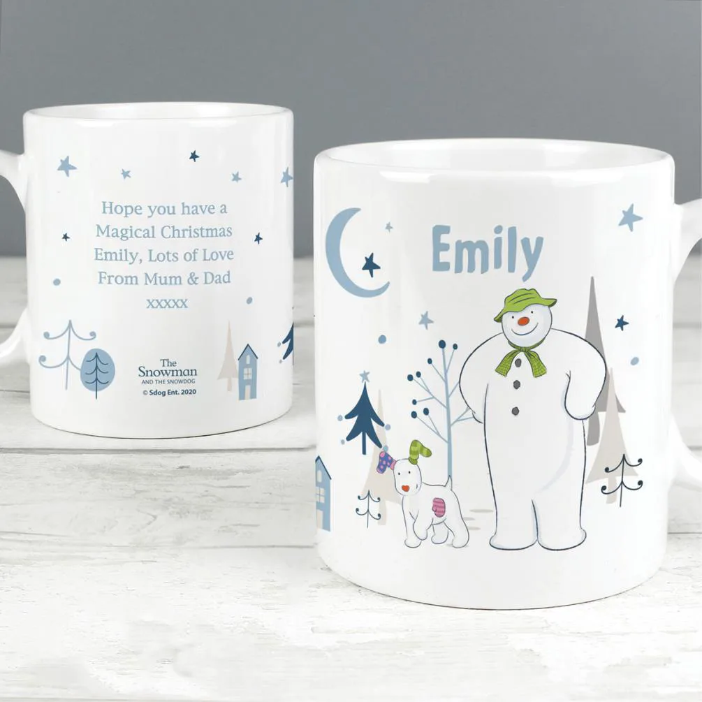 Personalised The Snowman & The Snowdog Mug Extra Image 2