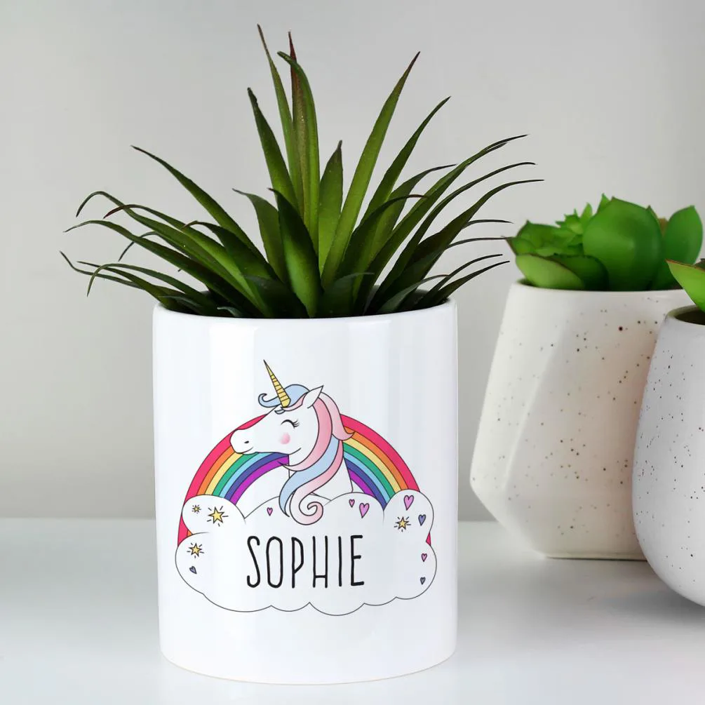 Personalised Unicorn Ceramic Storage Pot Extra Image 2