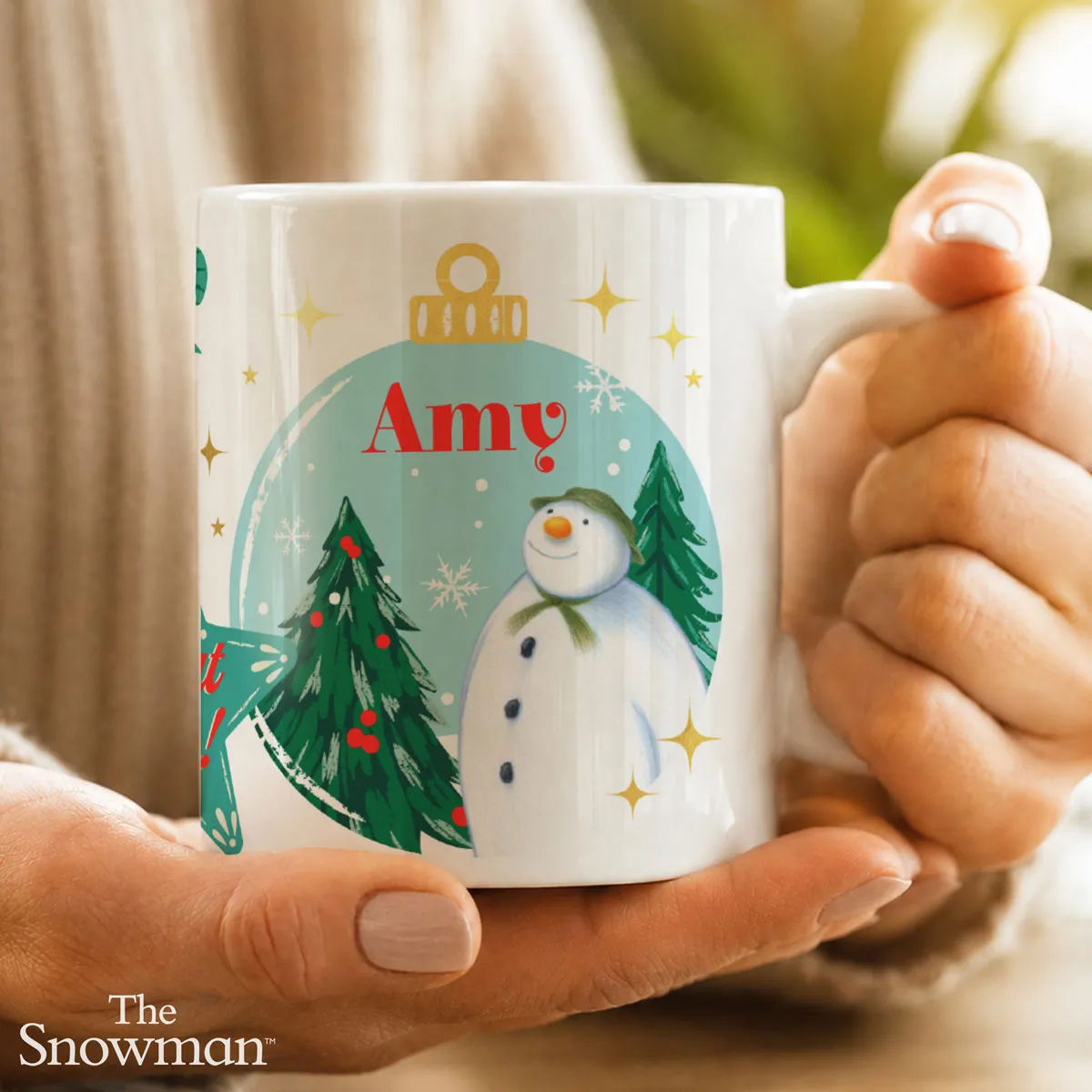 Personalised The Snowman Christmas Wishes Ceramic Mug Extra Image 3