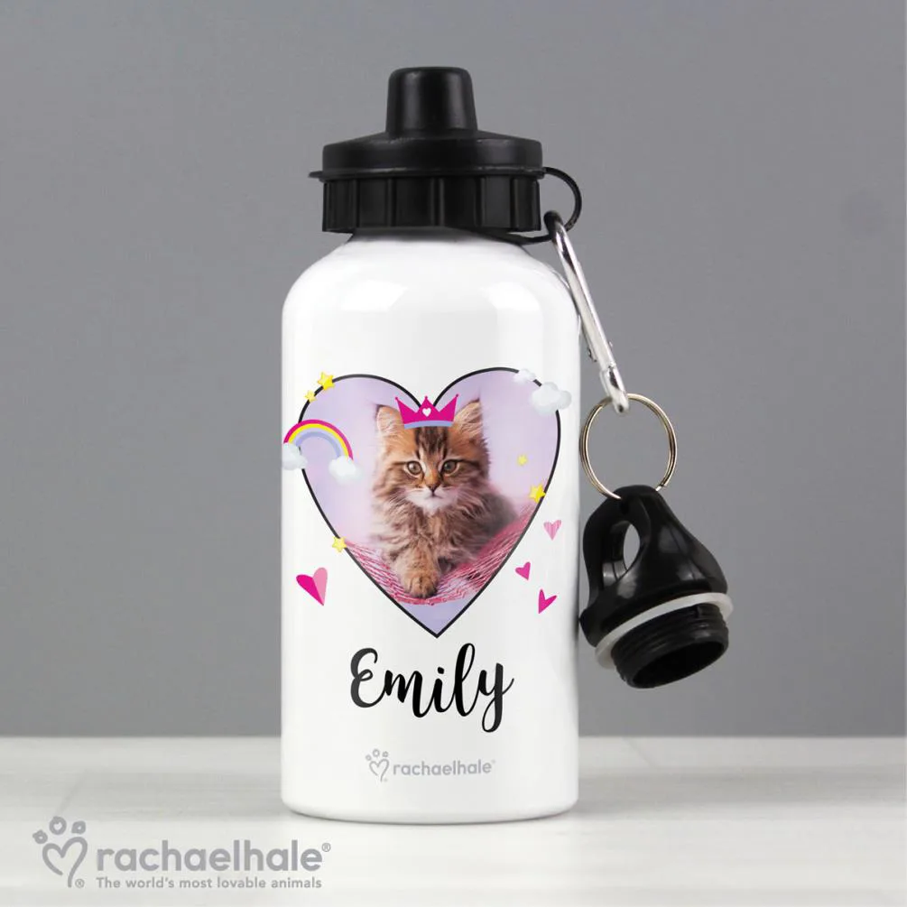Personalised Rachael Hale Cute Cat 400ml Drinks Bottle Extra Image 1