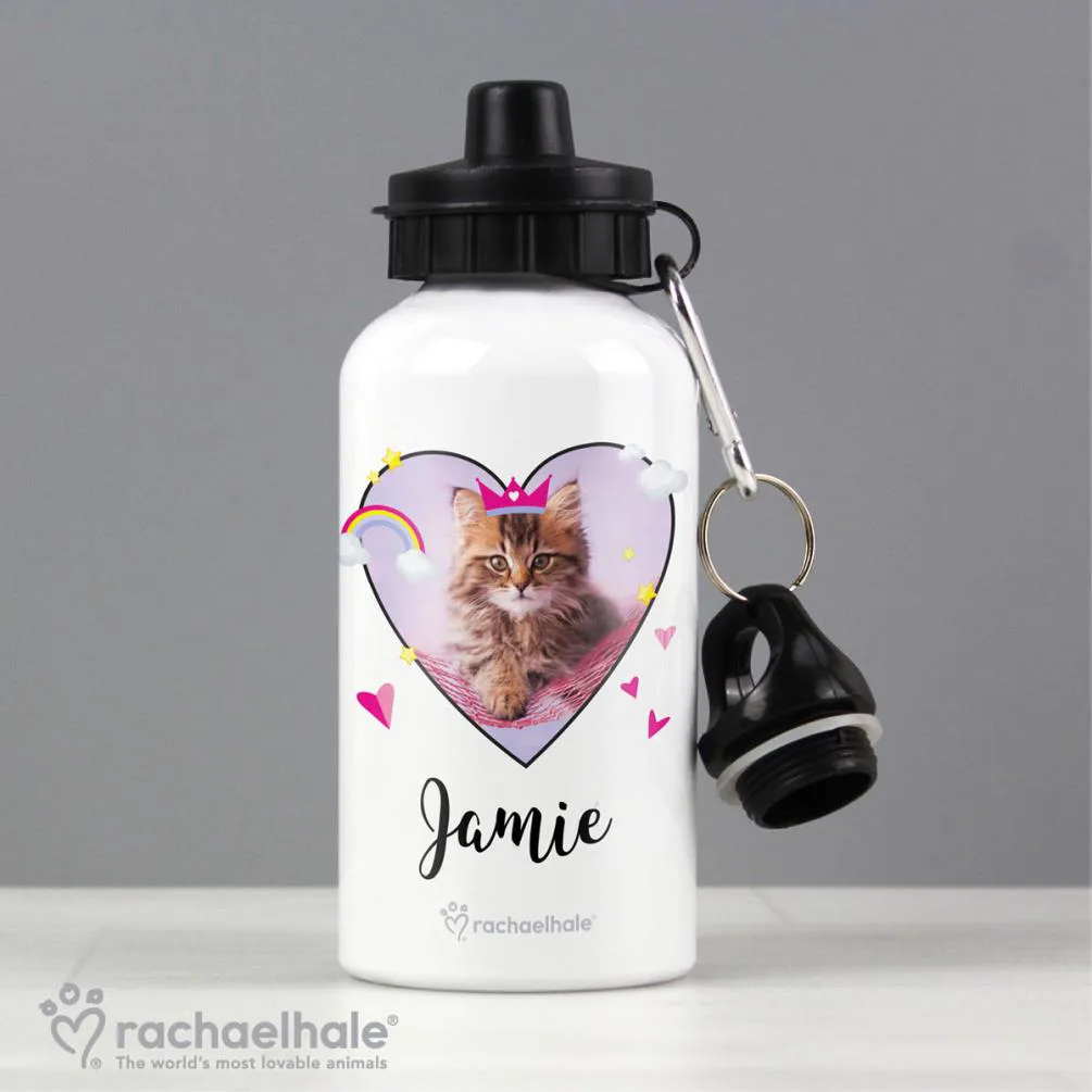 Personalised Rachael Hale Cute Cat 400ml Drinks Bottle Extra Image 2