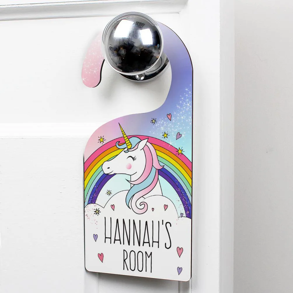 Personalised Unicorn Door Hanger Extra Image 1