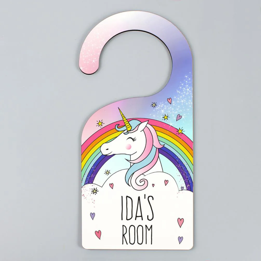 Personalised Unicorn Door Hanger Extra Image 3
