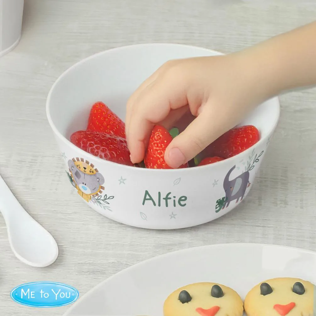 Personalised Tiny Tatty Teddy Jungle Animals Plastic Bowl Extra Image 2